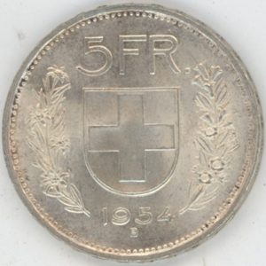 5 Francs 1954 (vz-unz)