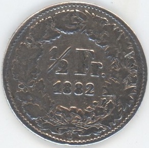 50 Centimes 1882 (s-)