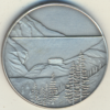 Médaille Valais Barrage de la Grande Dixence 1961 en argent