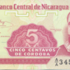 Nicaragua 5 Centavos 1991 Neuf