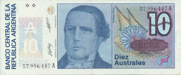 Argentina 10 Australes ND (1985-89) Neuf