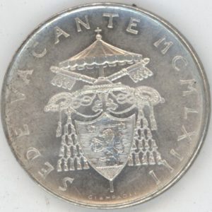 Vatican 500 Lire 1963 Siège Vacant (unz) en argent