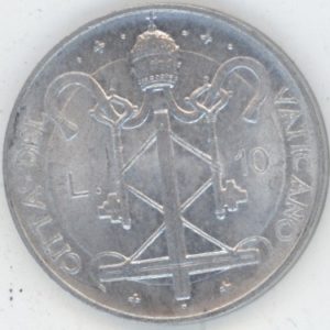 Vatican 10 lires 1967 Paul VI (unz)