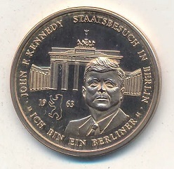 Médaille John F. Kennedy Staatsbesuch in Berlin 1963