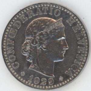 20 Centimes 1929 (ss+)