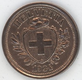 1 Centime 1934 (ss+)