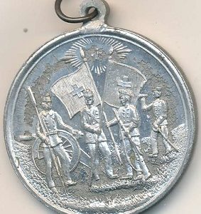Médaille Militaire Suisse Erinnerung Truppenzusammenzug 1897