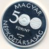 Hongrie 500 Forint 1986 (Mexico 86) vz-unz en argent