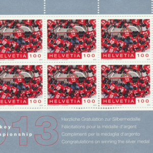Timbres spéciaux 2013 Ice Hockey World Championship feuillet de 10 timbres Neuf