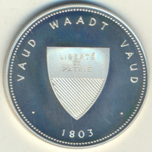 Médaille Vaud District Aubonne en argent