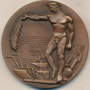 Médaille Jeunesse et sport offert par le ministre Pradeilhes (Bronze)