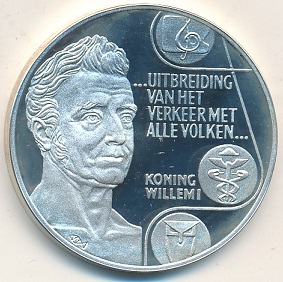 Pays-Bas 25 Ecu 1992 Willemi I (unz) en argent