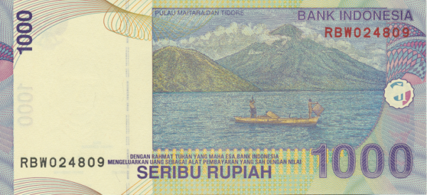 Indonesia 1000 Rupiah 2009 Neuf – Image 2