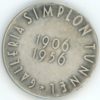 Médaille Valais Galleria Simplon Tunnel 1906-1956 en argent – Image 2