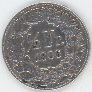 50 Centimes 1906 (ss)