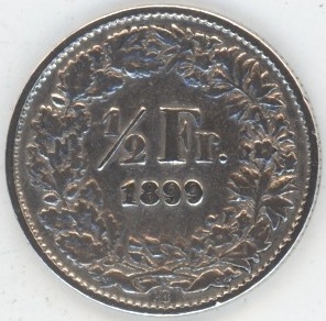 50 Centimes 1899 (ss+)