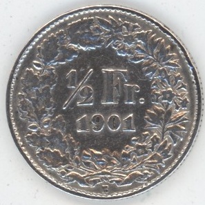 50 Centimes 1901 (ss)