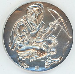 Médaille Hans Erni 1979 Fête Fédérale de Tir Lucerne (vz-unz) en argent