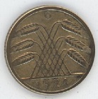 Germany Weimar 5 Rentenpfennig 1924 G (ss)
