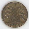 Germany Weimar 5 Rentenpfennig 1924 J (ss)