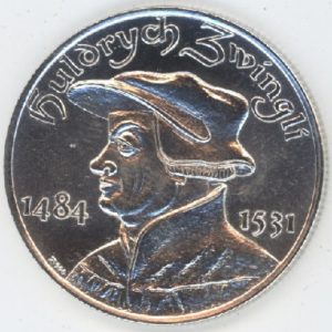 Médaille Ulrich Zwingli en argent