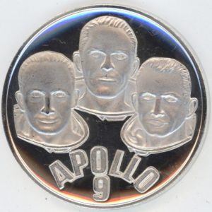 Médaille Apollo 9 en argent