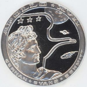 Médaille Apollo XVII en argent 900