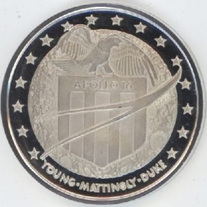 Médaille Apollo 16 en argent 900