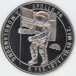 Médaille Apollo 14 en argent 999,0