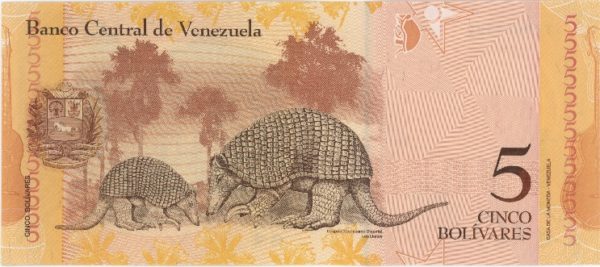 Venezuela 5 Bolivares 2011 Neuf – Image 2