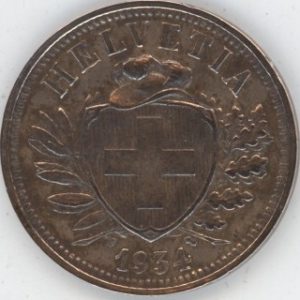 2 Centimes 1934 (ss)