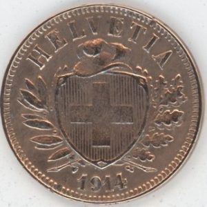 2 Centimes 1914 (ss+)