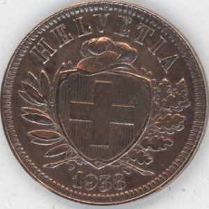 2 Centimes 1938 (ss+)
