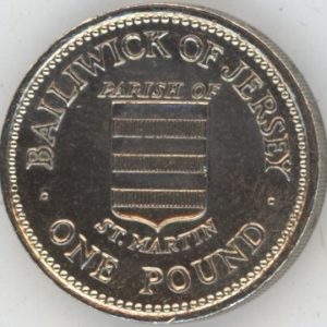 Jersey 1 Pound 1987 Elizabeth II Saint-Martin (vz-unz)