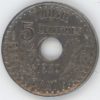 Tunisie 5 Centimes 1920 (ss)