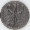 Allemagne 5 Mark 1951 D (ss) en argent – Image 2