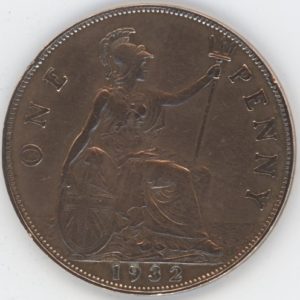 Grande-Bretagne Penny 1932 George V (ss)