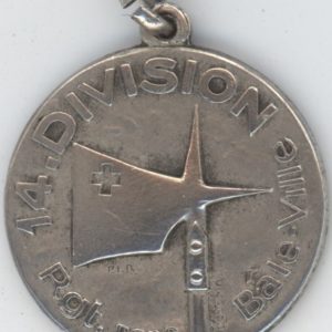 Médaille Militaire Noel 1944 / 14.Division Bâle-Ville en argent