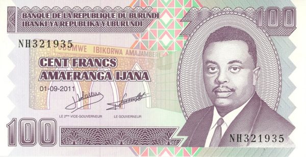 Burundi 100 Francs 2011 Neuf