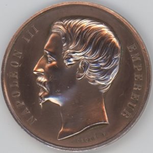 Médaille France 1859 Napoléon III, Concours Agricole de Bourg