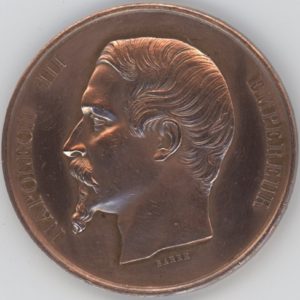 Médaille France 1860 Napoléon III Expositions de Montpellier