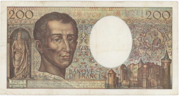 France 200 Francs 1994 Montesquieu – Image 2