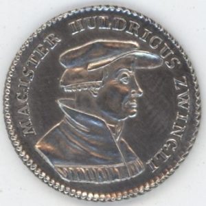 Médaille Jeton 1819 "Zwingli Ducat" 300 Jahre Reformation in der Schweiz (ss-vz) en argent