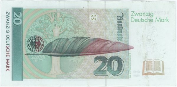 Allemagne 20 Mark 1993 – Image 2