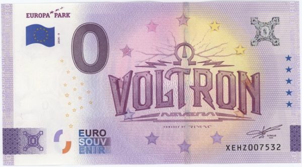 0 Euro Souvenir Allemagne (Voltron Europa-Park) 2024 - 9