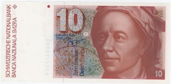 10 Francs 1986 (Leonhard Euler) Neuf