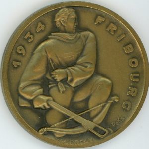 Médaille de Tir Fédéral Fribourg 1934 (vz-unz)