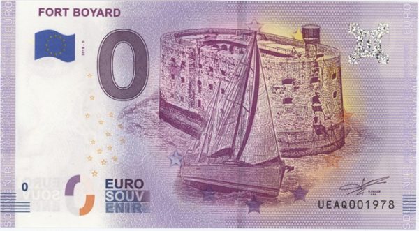 0 Euro Souvenir France Fort Boyard 2019-3 Neuf