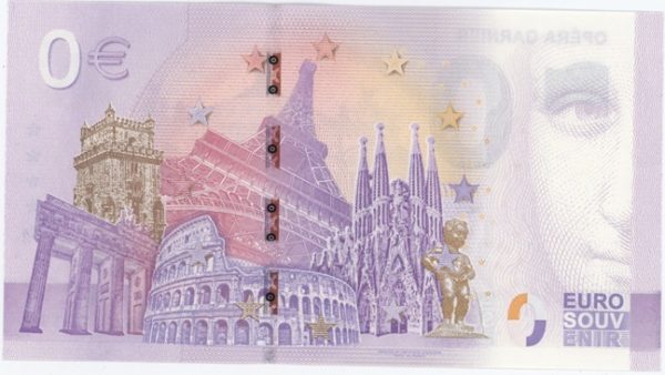 0 Euro Souvenir France Opéra Garnier 2022-2 Neuf – Image 2