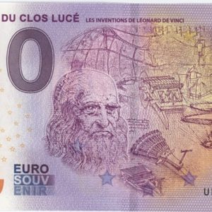 0 Euro Souvenir France Château du Clos Lucé les inventions de Léonard de Vinci 2020-7 Neuf